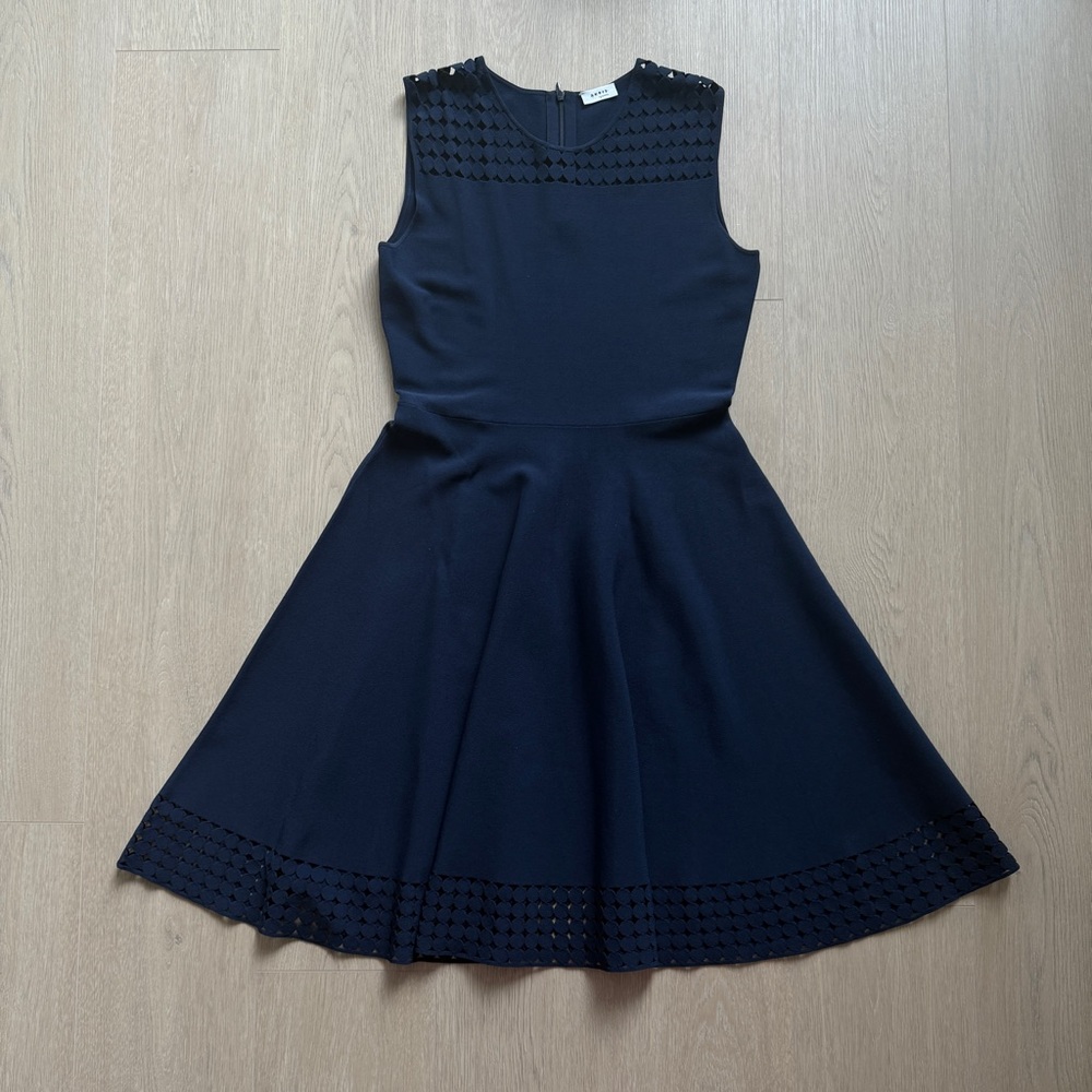 Akris Punto Elegant Navy Blue dress